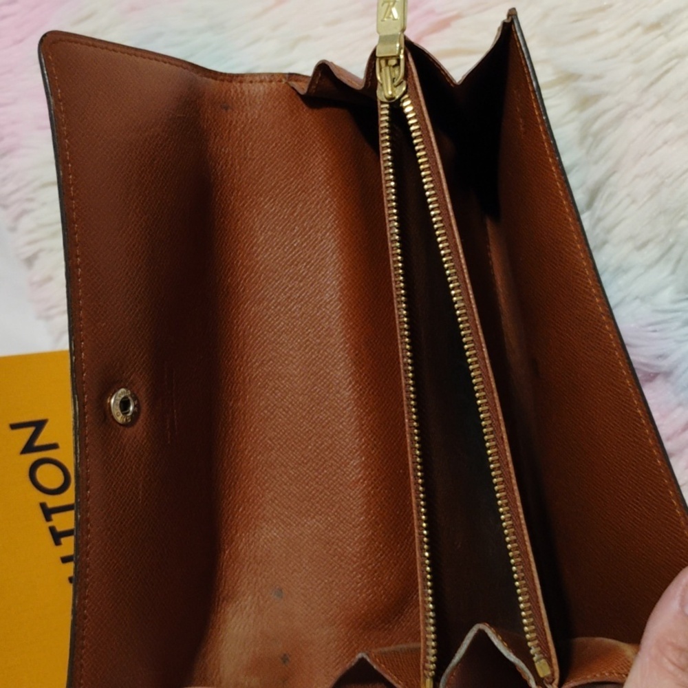 Authentic Louis Vuitton Pouchette Porte Monnaie Credit Long Wallet & Box - Picture 8 of 16